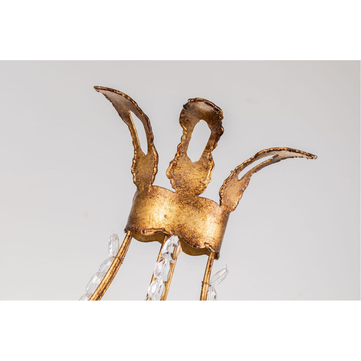 Monteleone 2 Light 8 inch Antique Gold Wall Sconce Wall Light, Flambeau